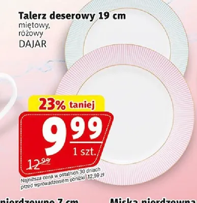 Talerz deserowy 19cm DAJAR promocja w Prim Market