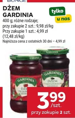Dżem Gardinia promocja w Stokrotka