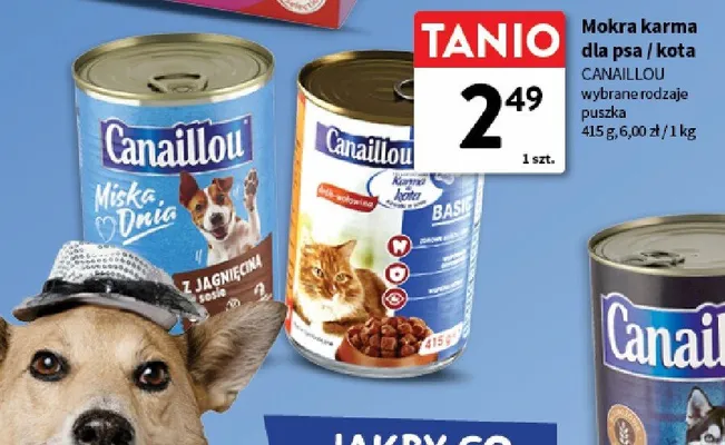 Mokra karma dla psa/kota Canaillou puszka promocja w Intermarche