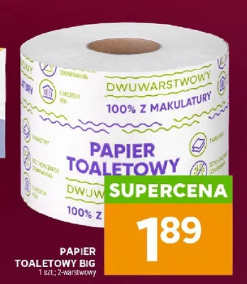 Papier toaletowy Big promocja w Stokrotka