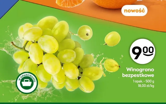Winogrono bezpestkowe promocja w Żabka