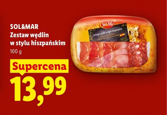 Zestaw wędlin w stylu hiszpańskim Sol & Mar promocja w Lidl