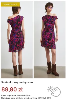Sukienka asymetryczna promocja w Medicine