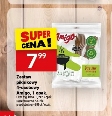 Zestaw piknikowy 4-osobowy Amigo promocja w Twój Market