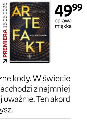 Książka Artefakt W.P. Rdzanek oprawa miękka promocja w Empik