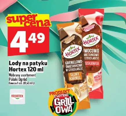 Lody na patyku Hortex Polski Ogród promocja w TOPAZ