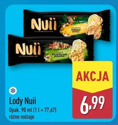 Lody Nuii Coconut & Indian Mango promocja w Aldi