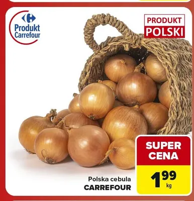 Polska cebula Carrefour promocja w Carrefour Market