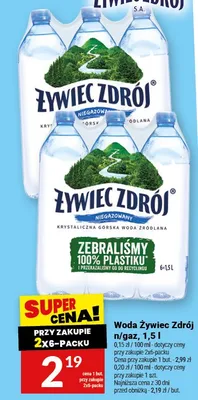 Woda Żywiec Zdrój niegazowana promocja w Twój Market