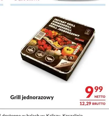 Grill jednorazowy promocja w Makro