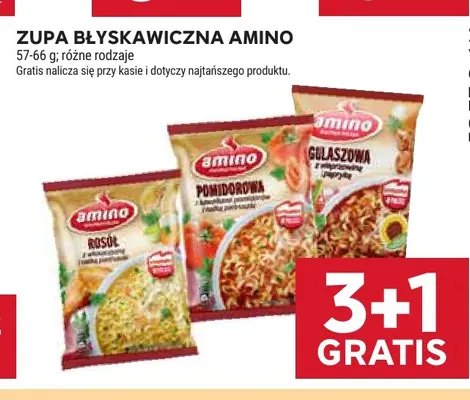 Zupa błyskawiczna rosół Amino promocja w Stokrotka