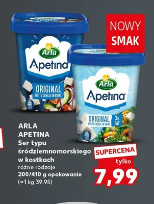 Ser typu śródziemnomorskiego w kostkach Arla Apetina promocja w Kaufland