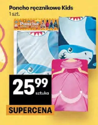 Poncho ręcznikowe Kids promocja w Delikatesy Centrum