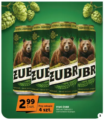 Piwo Żubr promocja w Euro Sklep