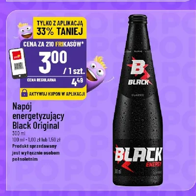 Napój energetyzujący Black Original promocja w POLOmarket