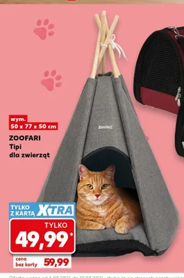 Tipi dla zwierząt ZOOFARI promocja w Kaufland
