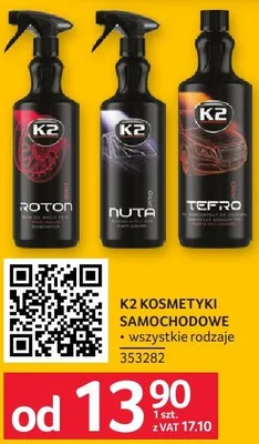 Kosmetyki samochodowe K2 promocja w Selgros