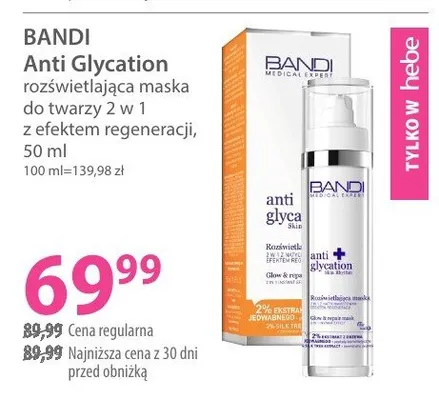 Maska BANDI Anti Glycation promocja w Hebe