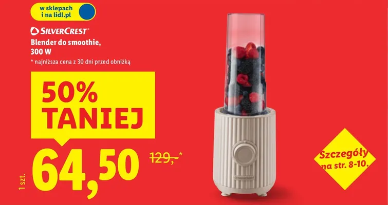 Blender do smoothie 300 W promocja w Lidl