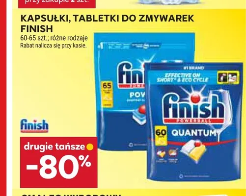 Kapsułki do zmywarek Finish Quantum promocja w Stokrotka