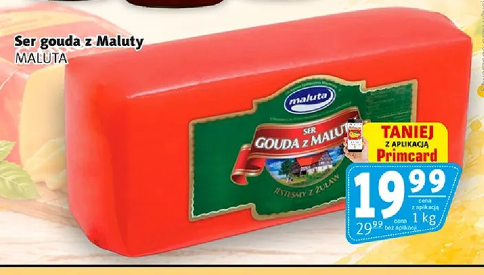 Ser gouda z Maluty Maluta promocja w Prim Market
