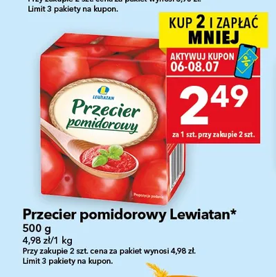 Przecier pomidorowy Lewiatan promocja w LEWIATAN