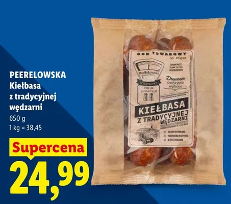 Kiełbasa z tradycyjnej wędzarni Peerelowska promocja w Lidl