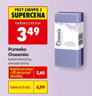 Pumeks kosmetyczny, dwustronny promocja w Biedronka