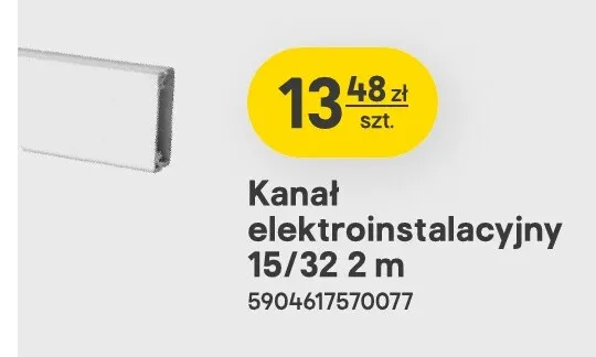 Kanał elektroinstalacyjny 15/32 2 m promocja w Castorama