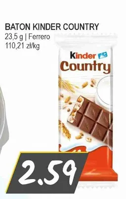 Baton Kinder Country promocja w Słoneczko