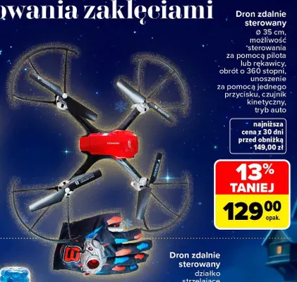 Dron zdalnie sterowany promocja w Carrefour