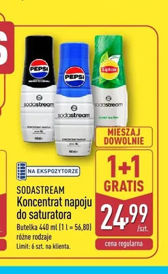 Koncentrat napoju do saturatora Sodastream promocja w Aldi