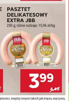 Pasztet delikatesowy Extra JBB promocja w Stokrotka
