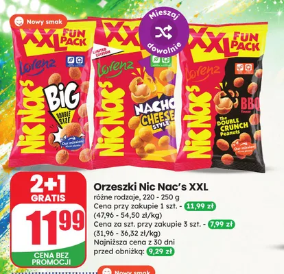 Orzeszki Lorenz Nic Nac's XXL BBQ Flavour promocja w Dino