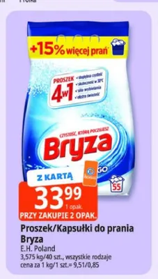 Proszek do prania Bryza promocja w Leclerc