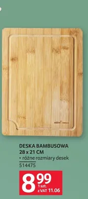 Deska bambusowa 28 x 21 cm promocja w Selgros
