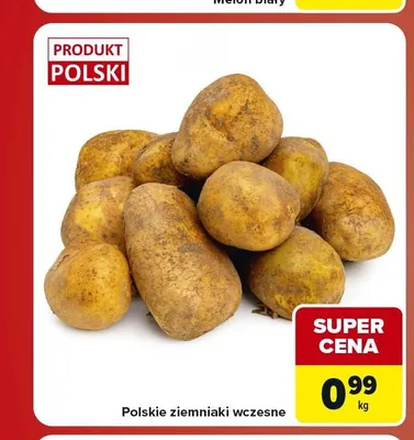 Ziemniaki wczesne polskie promocja w Carrefour Market