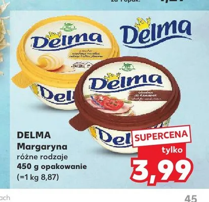 Margaryna Delma z masłem promocja w Kaufland