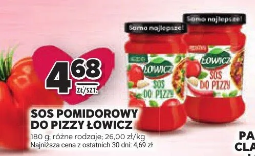 Sos pomidorowy do pizzy Łowicz różne rodzaje promocja w Stokrotka