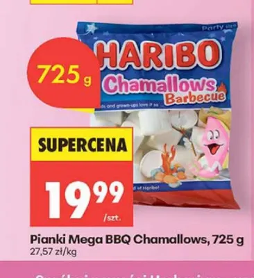 Pianki Mega BBQ Chamallows Haribo promocja w Biedronka