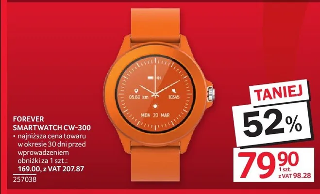 Smartwatch FOREVER CW-300 promocja w Selgros