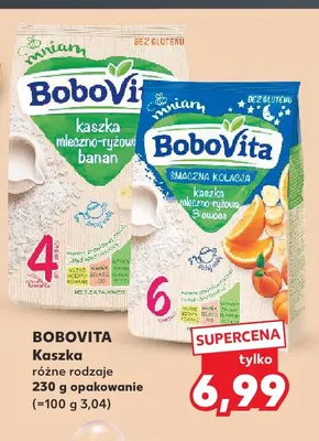 Kaszka mleczno-ryżowa 3 owoce BoboVita promocja w Kaufland