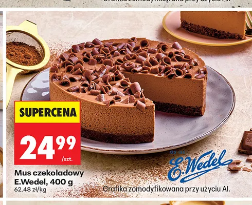Mus czekoladowy E.Wedel promocja w Biedronka