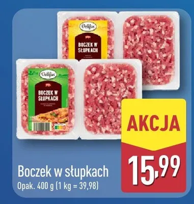 Boczek w słupkach Delfijn promocja w Aldi