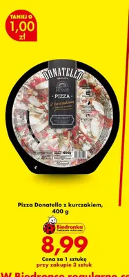 Pizza Donatello z kurczakiem promocja w Biedronka