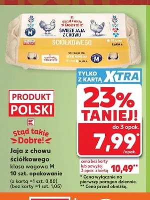 Jaja z chowu ściółkowego klasa M Stąd takie Dobre! promocja w Kaufland