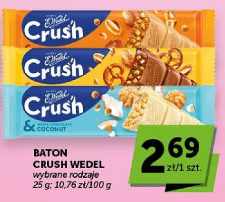 Baton Crush Wedel wybrane rodzaje promocja w Groszek