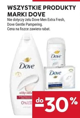 Produkty marki Dove Men Extra Fresh, Dove Gentle Pampering promocja w Stokrotka