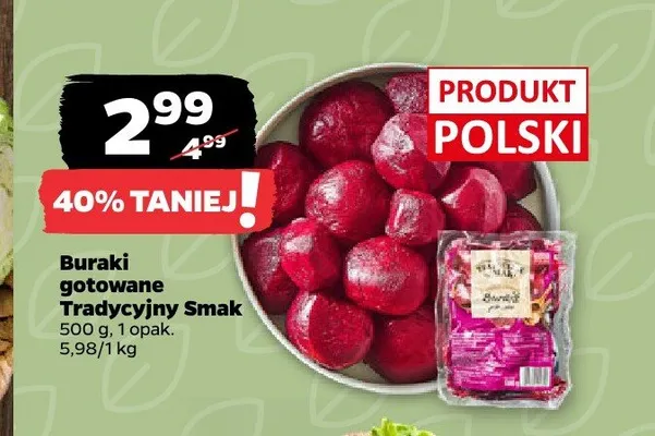 Buraki gotowane Tradycyjny Smak polskie promocja w Netto