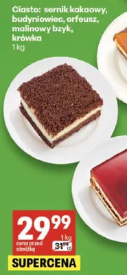 Ciasto krówka promocja w Delikatesy Centrum